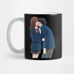 Blue Spring Ride Cute Kou X Futaba Fanart Mug